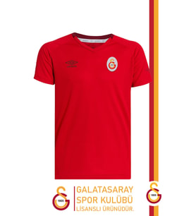 Galatasaray Orijinal Lisanslı Umbro V Yaka Kırmızı T-Shirt