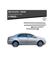 TOYOTA AVENSIS 2003 ÜZERİ YAN KAPI KORUMA ÇITASI PLASTİK + KROM