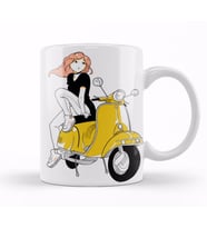 Vespa Ride Kupa Bardak Porselen