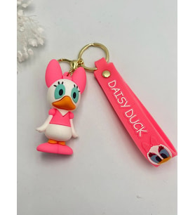 Pembe Daisyy Duckk Figürlü Anahtarlık