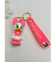 Pembe Daisyy Duckk Figürlü Anahtarlık