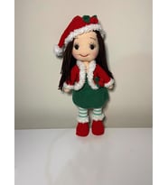 Yılbaşı Şirin Bebek Amigurumi Organik Oyuncak