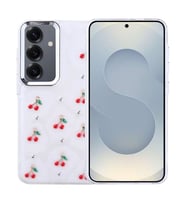 Coverzone Samsung Galaxy S24 Plus ile uyumlu K?l?f Airbag K�?eli 2mm Kamera �?k?nt? Korumal? Simli ?effaf Bask?l? Z-Kutup Kapak Kiraz