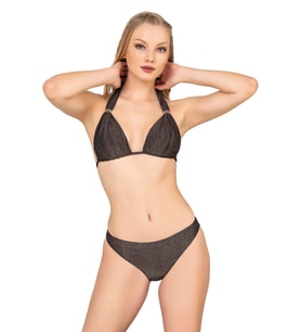 Endeep Kadın Yarım Dolgulu Simli Bikini Takımı