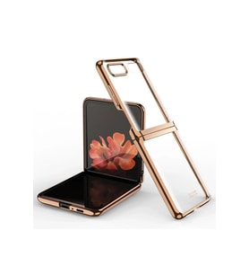 Newface Samsung Galaxy Z Flip 4 Kılıf Fold Element Kapak - Gold