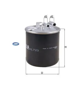 MAHLE KL723D Yakit Filtresi A6420901652 A6420920201