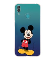 Huawei Y7 2019  Kamera korumalı Kapak Mickey Mouse Tasarımlı  Şeffaf Kılıf