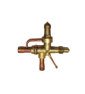 Reftek 7/8 Açılı Stop Vana  CO2 Soğutma Sistemi Güvenlik Kartuşlu Baypaslı Vana
