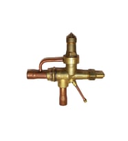 Reftek 7/8 Açılı Stop Vana  CO2 Soğutma Sistemi Güvenlik Kartuşlu Baypaslı Vana