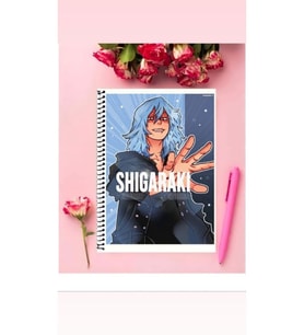 Tomura Shigaraki Anime Defter 1 Adet Özel Tasarım A4 Boyutu Telli Kareli Defter 21*29 Cm