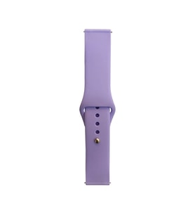 Huawei Honor Magic 2 46mm Uyumlu Band Serisi 22mm Klasik Kordon Silikon Strap Kayış (Lila)