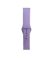 Huawei Honor Magic 2 46mm Uyumlu Band Serisi 22mm Klasik Kordon Silikon Strap Kayış (Lila)