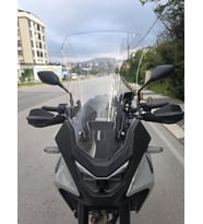 MOTOCAM Honda Transalp XL 750 Ön Cam 2025-2026 Model 53cm Şeffaf Renkli 4mm UZUN