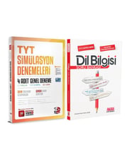 3D TYT 4 lü Simülasyon Deneme ve AKM Dil Bilgisi Soru Bankası Seti 2 Kitap