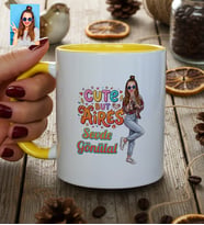 Kişiye Özel Karikatürlü Cute But Aires Koç Burcu Kupa Bardak Doğum Günü Hediyesi