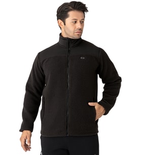 Crozwise Siyah Erkek Tam Fermuarlı Polar / Sweat - 6055-10