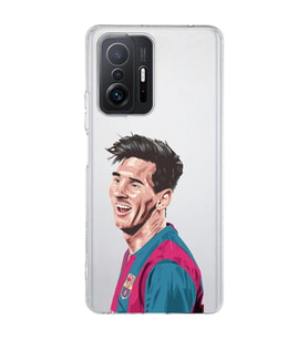 Xiaomi Mi 11T - 11T Pro Uyumlu Lionel Messi Tasarımlı Şeffaf Telefon Kılıfı