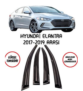 Balp Hyundai Elentra 2017-2019 Arası Cam Rüzgarlığı 4'lü Takım