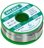 1.20 mm 200 g Kurşunsuz Lehim Teli (%99,3 Sn /%0,7 Cu)