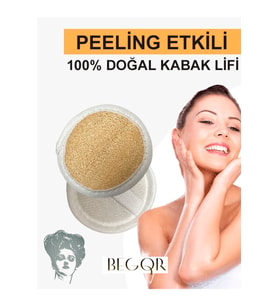 Malzek Doğal Kabak Lifi, Yüz Peelingi, Yüz Ve Vücut Kesesi