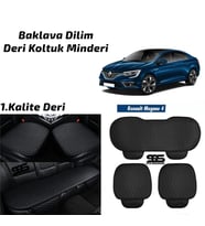 Renault Megane 4 Siyah Deri Oto Koltuk Minderi