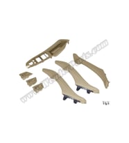 BMW F10+LCI Kapı Tutamak Seti &Ouml;narka Bej Deri Kaplamalı 51417225850x2 Wender