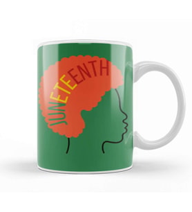 Juneteenth GIFS 2021 Kupa Bardak Porselen