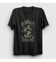 Presmono Unisex Siyah Experience Jimi Hendrix T-Shirt 302290tt