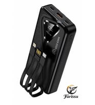 GOLD KAM A 20000mAh Powerbank 22.5W Hızlı Şarj Dahili Kablolu Taşınabilir Şarj Cihazı