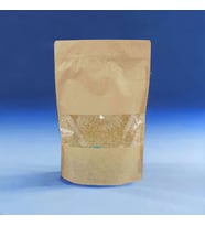 Kraft Pencereli Doypack 200x300x50 mm 25 li Paket