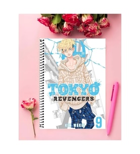 Tokyo Revengers Anime Defter 1 Adet Özel Tasarım A4 Boyutu 21*29 Cm Telli Çizgili defter