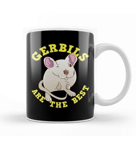 Cute & Funny Gerbils Are The Best Pet Owners Kupa Bardak Porselen