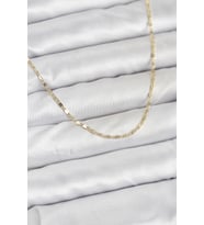 CM 14K Gold Renk Ezme Zincir Model 60 cm Kadın Kolye TJ-BKO10933