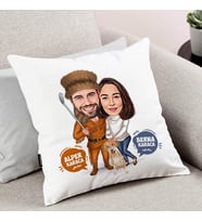 Kişiye Özel Golf ve Sen Karikatürlü Yastık