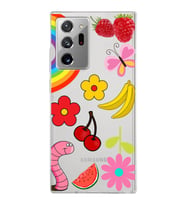 PrintiFy Samsung Galaxy Note 20 Ultra ile Uyumlu 1mm Slim Fit Water Color 5 Baskılı Şeffaf  Kılıf