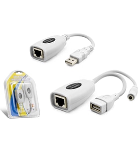 TAPLİN TK-118 USB Uzatma Extender 60MT (Beyaz)