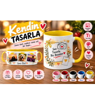 Kişiye Özel Kupa Bardak – İsim, Fotoğraf ve Mesaj Seçenekleriyle ( KENDİN TASARLA )