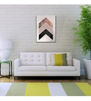 Pastel Renklerde Geometrik Şekiller Kanvas Tablo 50 x 70