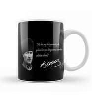 Mustafa Kemal Atatürk Söz 01 Kupa Bardak Porselen