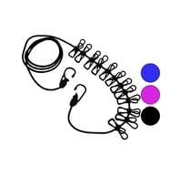 RENKLİ LASTİK 12PCS METAL MANDALLI ÇAMAŞIR İPİ (5343)