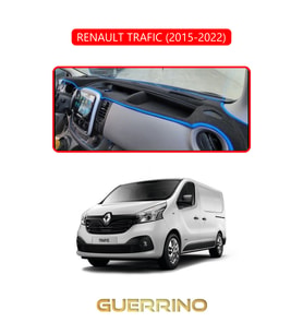 RENAULT TRAFIC (2015-2022)TORPİDO KORUMA HALISI KIRMIZI KENAR