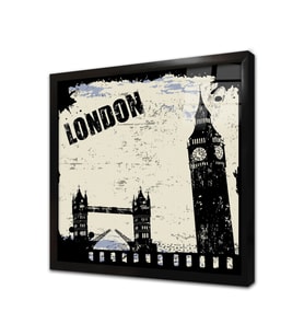 Londra Çerçeveli Cam Tablo