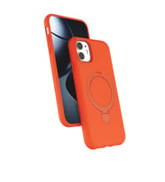 iPhone 11 Regal Magsafe Standlı Kapak - Turuncu