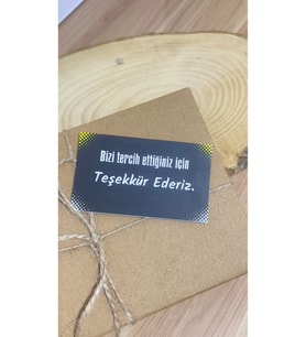 Eticaret Teşekkür Kartı 5x8 cm 500 Adet