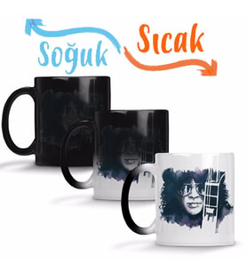 Slash Guns´n Roses Sihirli Kupa Bardak Porselen