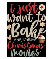Sadece Noel Filmleri Pişirmek Ve Izlemek Istiyorum Tablo Ahşap Poster Dekoratif