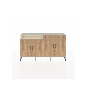 Arges Konsol 4 Raflı 4 Kapaklı 176x30x99 Aytaşı-Çam/Aytaşı