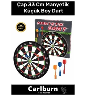 Premium Eğitici Zeka Geliştirici Öğretici Eğlence Aile Manyetik Dart Küçük Boy Çap 33 Cm