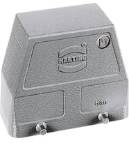 Harting Han 10B Metal Konnektör Kaputu Yan Giriş M32 Heavy Duty Connector Hood 19300100547