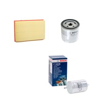 Bosch Filtre Bakım Seti Seat Leon 1.6 16v 1999-2006 AZD BCB Motor Hava + Yağ f. + Yakıt Filtre Bosch